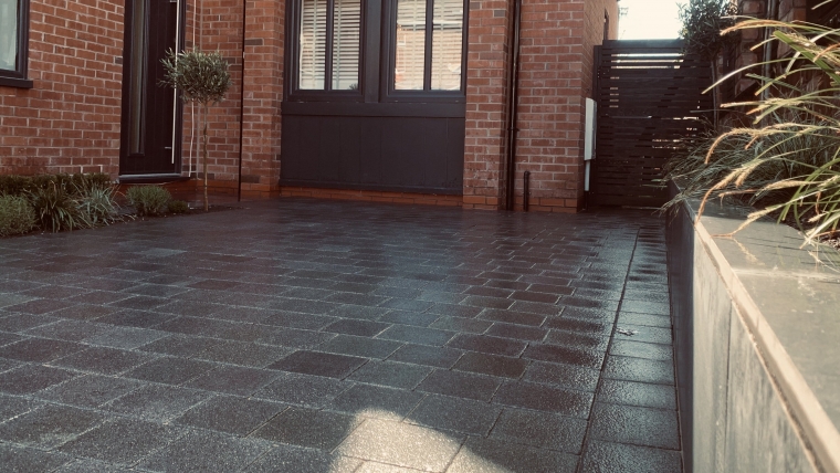 Tiles and Block Driveway