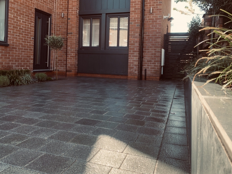 Tiles and Block Driveway